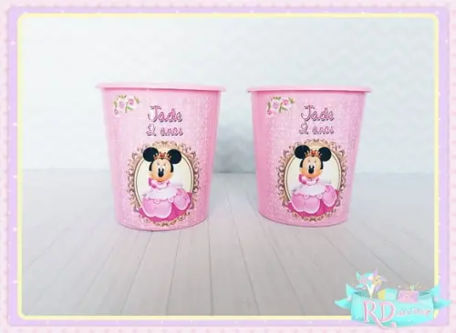Baldinho De Pipoca Minnie Realeza
