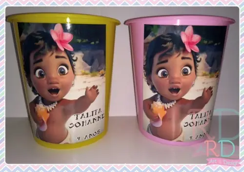 Baldinho de Pipoca Moana Baby