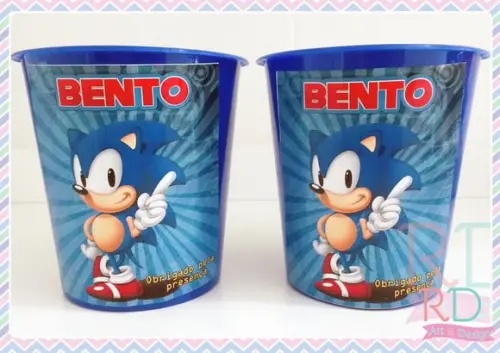 Baldinho de Pipoca Sonic