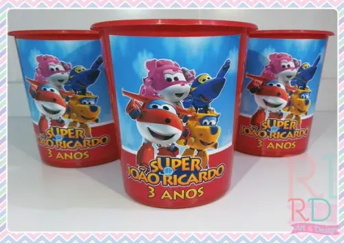 Baldinho de Pipoca Super Wings