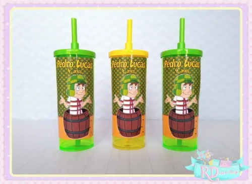 Copo Long Drink com Tampa Chaves