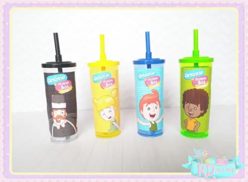 Copo Long Drink com Tampa Mundo Bita