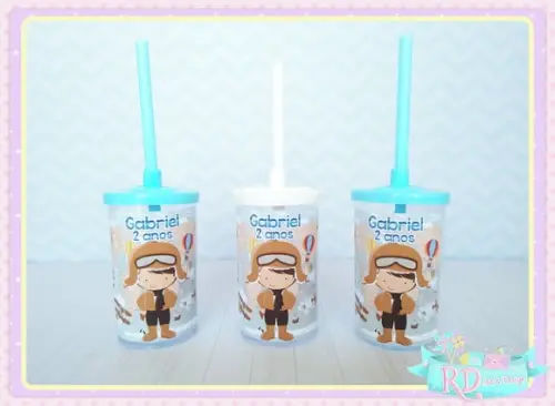 Copo Short Drink com Tampa Aviador