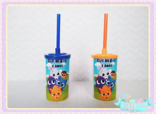 Copo Short Drink com Tampa Bolofofos