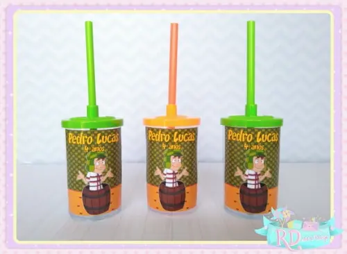 Copo Short Drink com Tampa Chaves