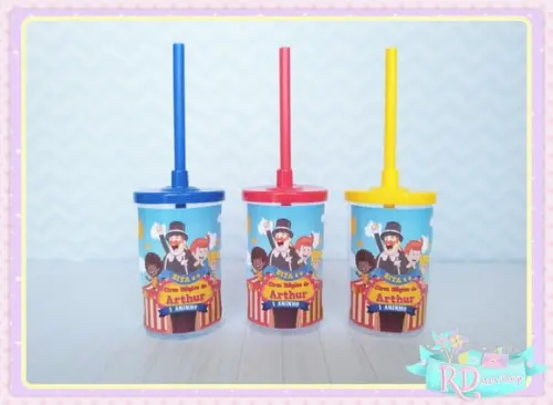 Copo Short Drink com Tampa Circo do Bita