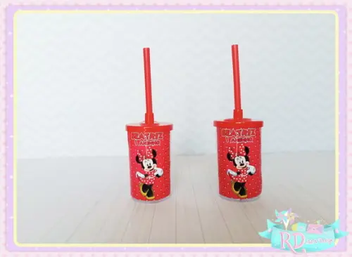 Copo Short Drink Com Tampa Minnie Vermelha