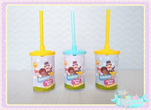 Copo Short Drink com Tampa Mundo Bita