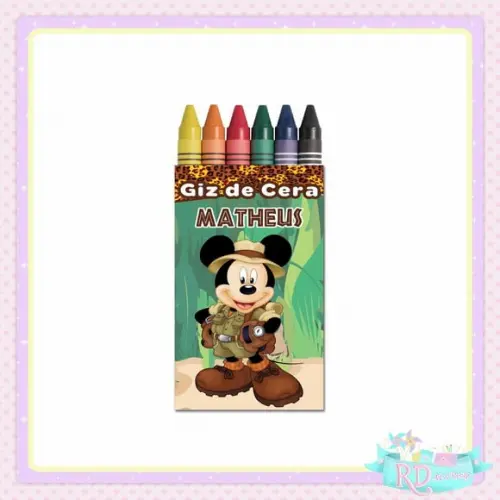 Giz de Cera Mickey Safari