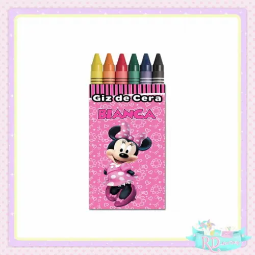 Giz de Cera Minnie Rosa