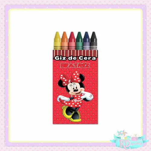 Giz de Cera Minnie Vermelha