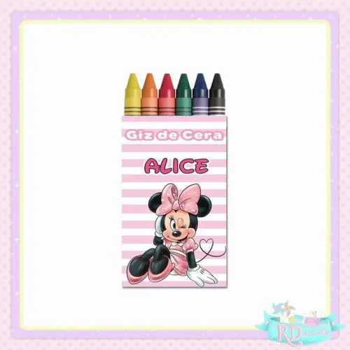 Giz de Cera Minnie Rosa