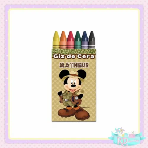 Giz de Cera Mickey Safari