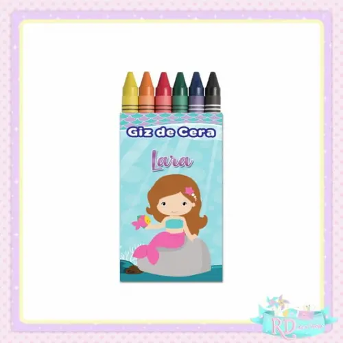 Giz de Cera Sereia Cute