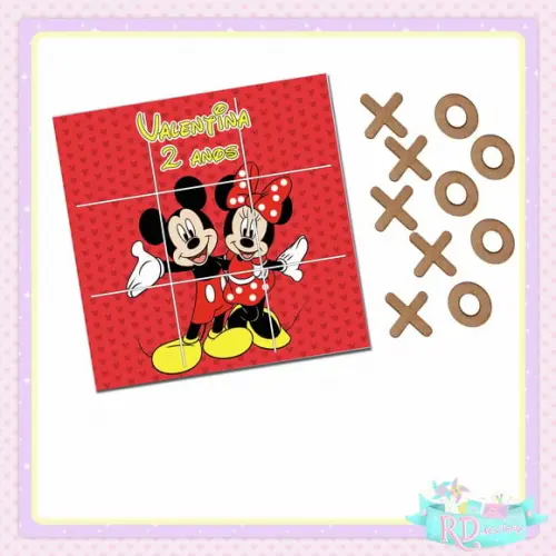 Jogo da Velha a Bela Mickey e Minnie