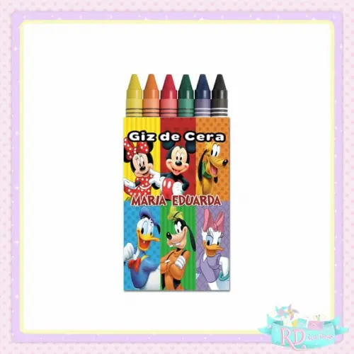Giz de Cera Turma do Mickey