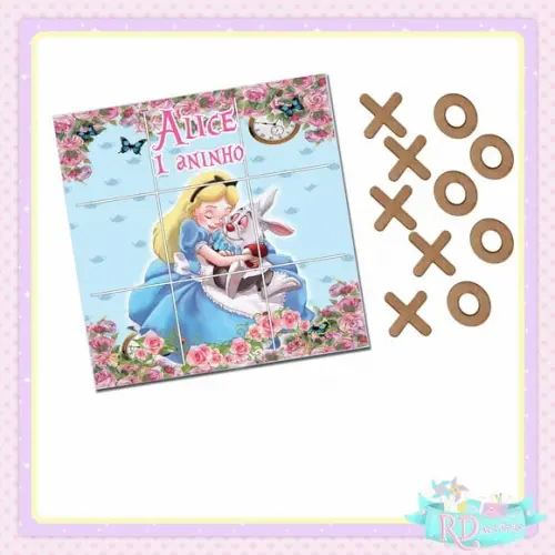 Jogo da Velha Alice no País das Maravilhas