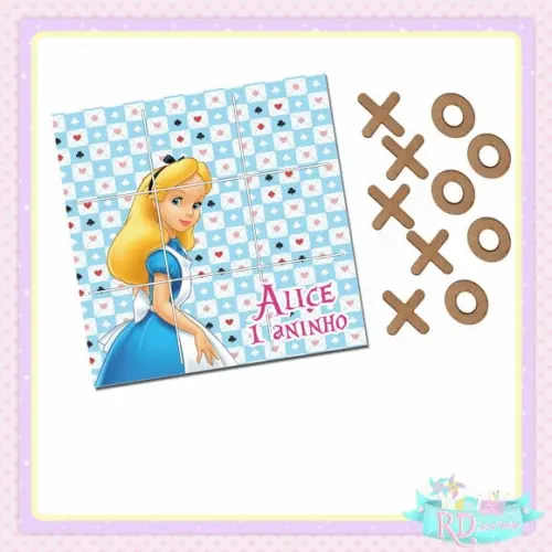 Jogo da Velha Alice no País das Maravilhas