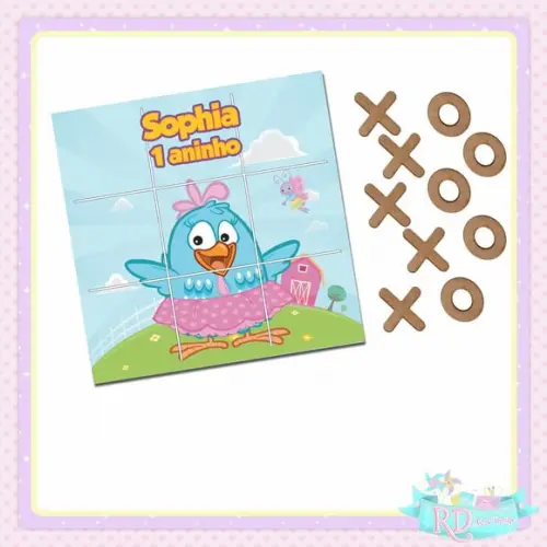 Jogo da Velha Galinha Pintadinha