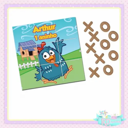 Jogo da Velha Galinha Pintadinha