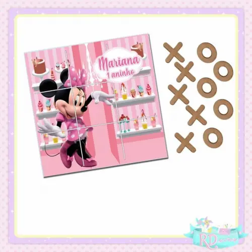 Jogo da Velha Minnie Confeitaria
