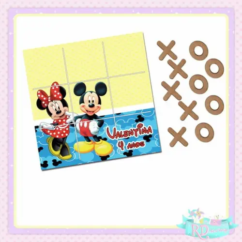 Jogo da Velha Mickey e Minnie