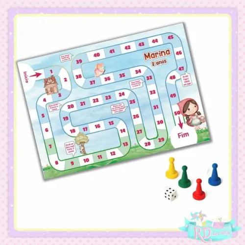 Jogo de Tabuleiro Chapeuzinho Vermelho