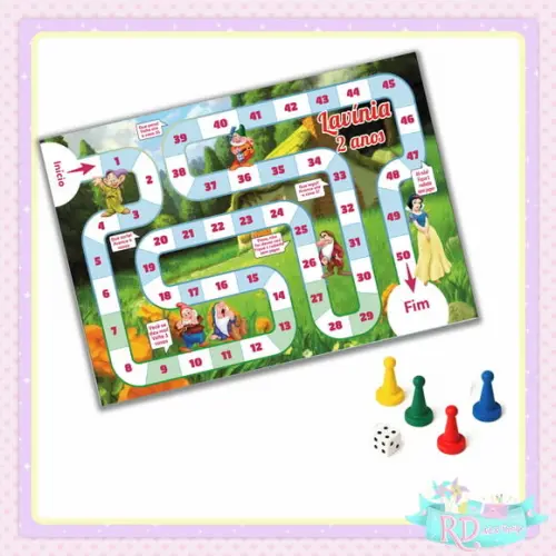 Jogo de Tabuleiro Branca de Neve