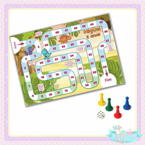 Jogo de Tabuleiro Dinossauro