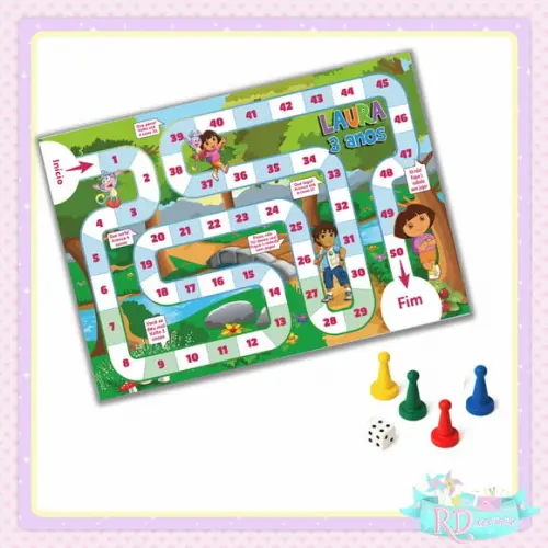 Jogo de Tabuleiro Dora Aventureira