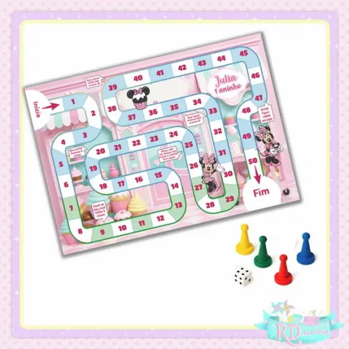 Jogo de Tabuleiro Confeitaria da Minnie