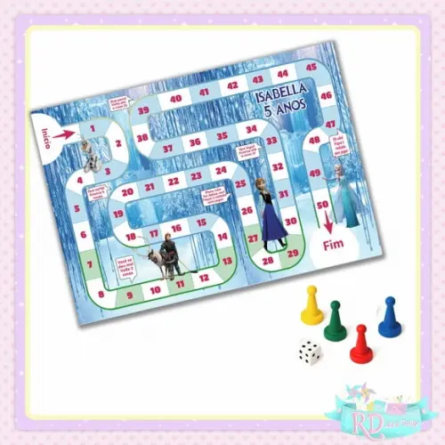Jogo de Tabuleiro Frozen