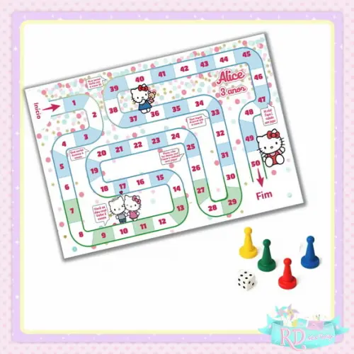 Jogo de Tabuleiro Hello Kitty