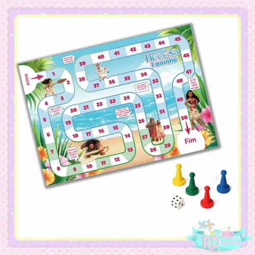 Jogo de Tabuleiro Moana