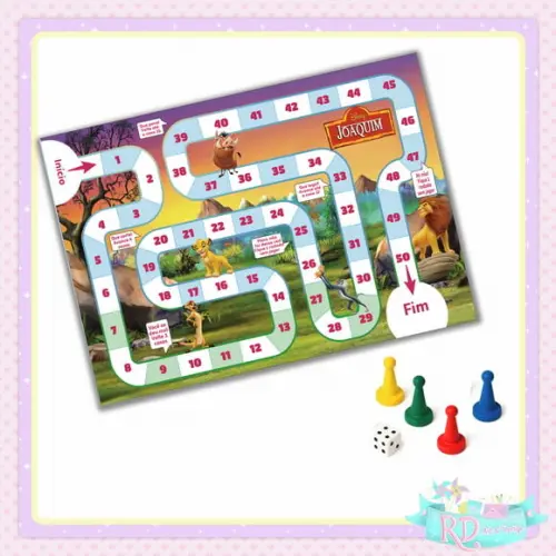 Jogo de Tabuleiro o Rei Leão