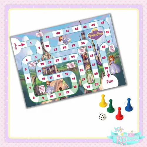 Jogo de Tabuleiro Princesa Sofia