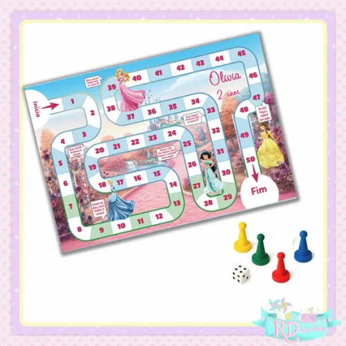 Jogo de Tabuleiro Princesas
