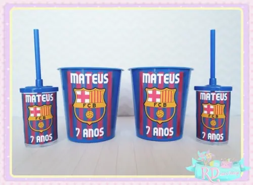 Kit Baldinho e Copo Short Drink Barcelona