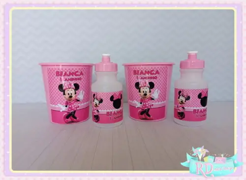 Kit Baldinho E Squeeze Minnie Rosa