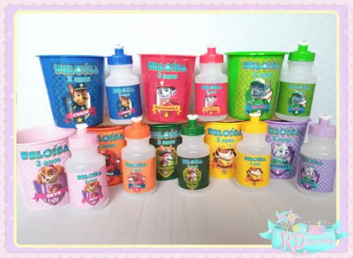 Kit Baldinho e Squeeze Patrulha Canina
