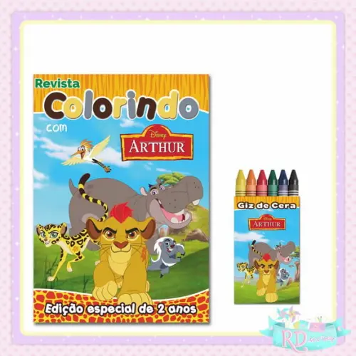 Kit Colorir A Guarda do leão