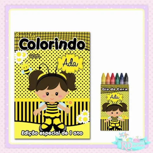 Kit Colorir Abelhinha