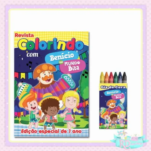 Kit Colorir Arraiá do Bita