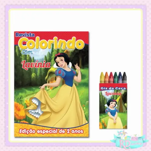 Kit Colorir Branca de Neve