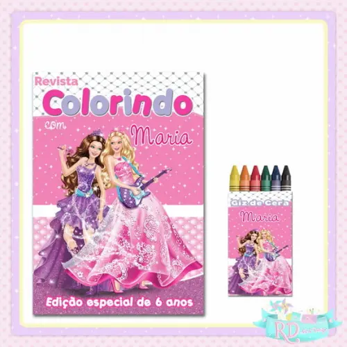 Kit Colorir Barbie