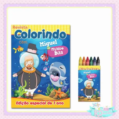 Kit Colorir Bita Fundo do Mar