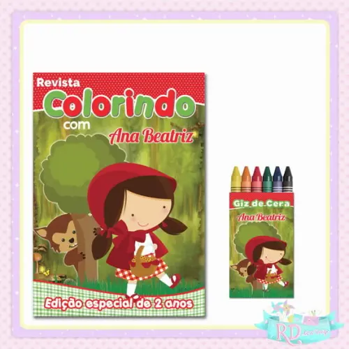 Kit Colorir Chapeuzinho Vermelho