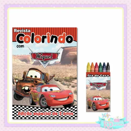 Kit Colorir Carros