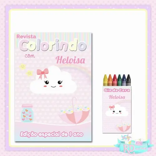 Kit Colorir Chuva de Benção