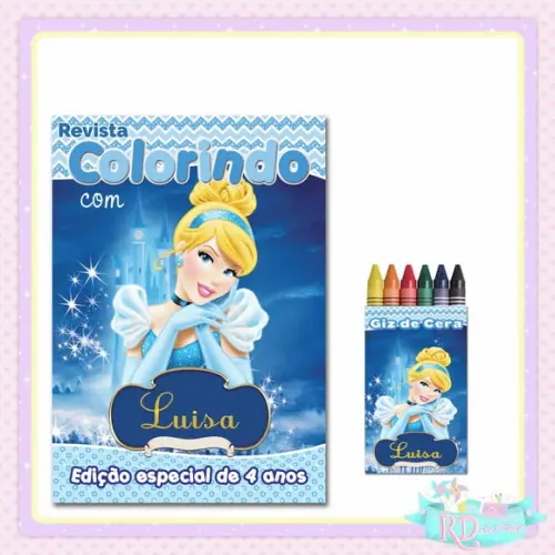 Kit Colorir Cinderela